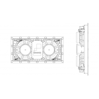 Встраиваемая акустика в стену Sonance VP62 LCR